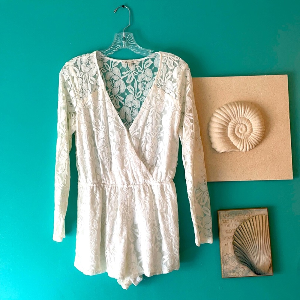 White Lace Romper